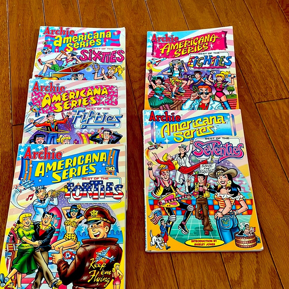 Archie Comic Americana Series from 1940s-1980s, 5 volumes, ea 96 page books